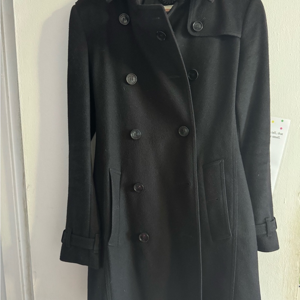 Burberry Black Double-Breasted Trench Coat